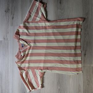 Striped Short Sleeve Polo Shirt